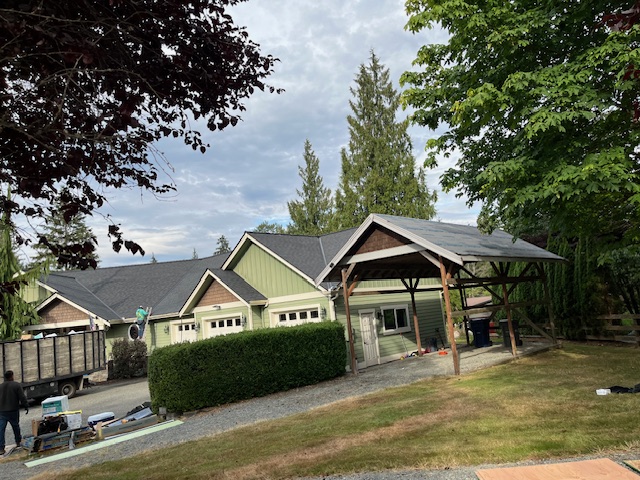 Composition shingle reroof in Woodinville